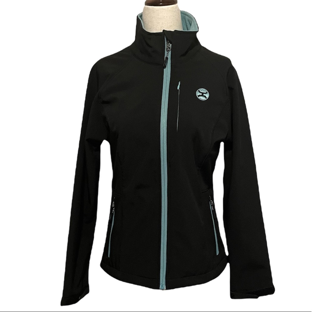 Hooey Black & Turquoise All Around Softshell Jacket Women’s Size Small